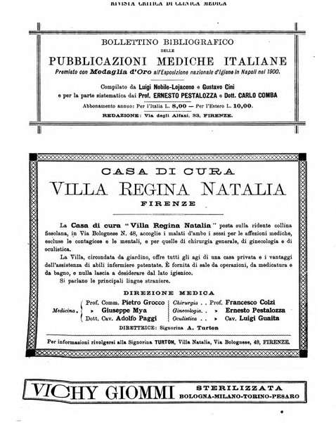 Rivista critica di clinica medica