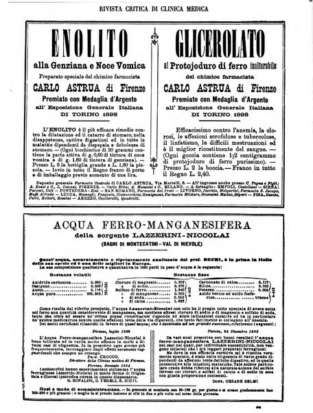 Rivista critica di clinica medica