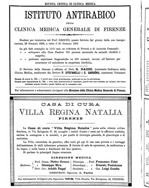 Rivista critica di clinica medica