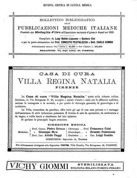 Rivista critica di clinica medica