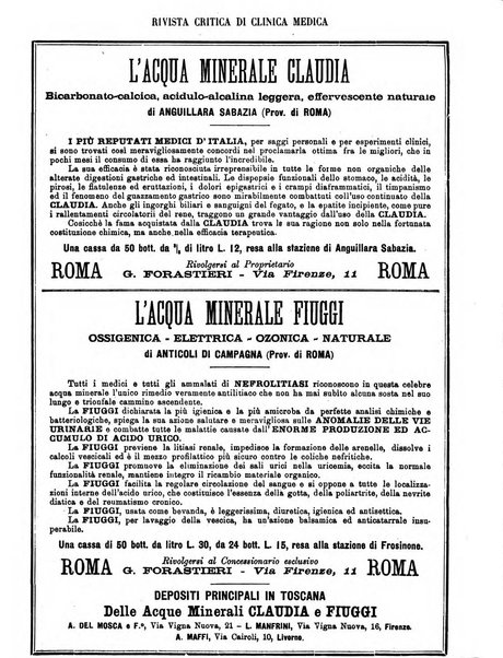 Rivista critica di clinica medica