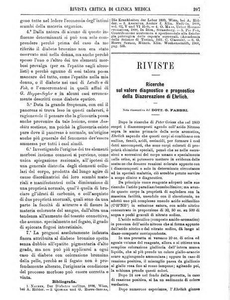 Rivista critica di clinica medica