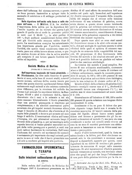 Rivista critica di clinica medica