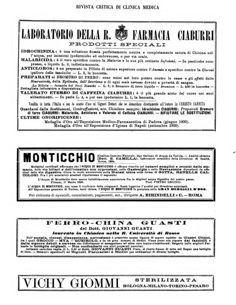 Rivista critica di clinica medica