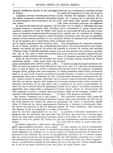 Rivista critica di clinica medica