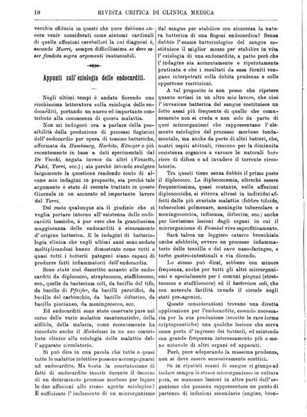 Rivista critica di clinica medica