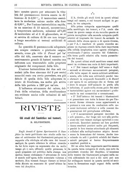 Rivista critica di clinica medica