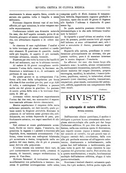 Rivista critica di clinica medica