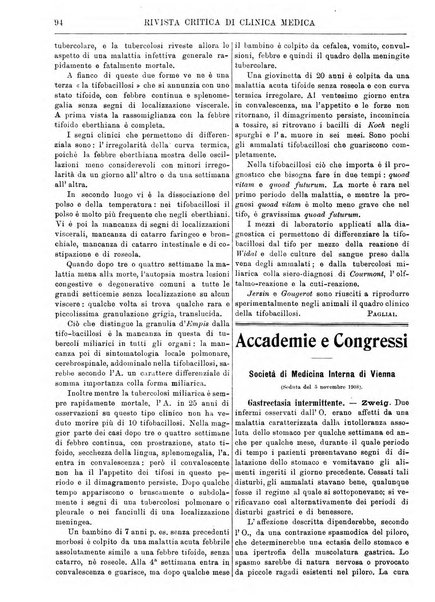 Rivista critica di clinica medica