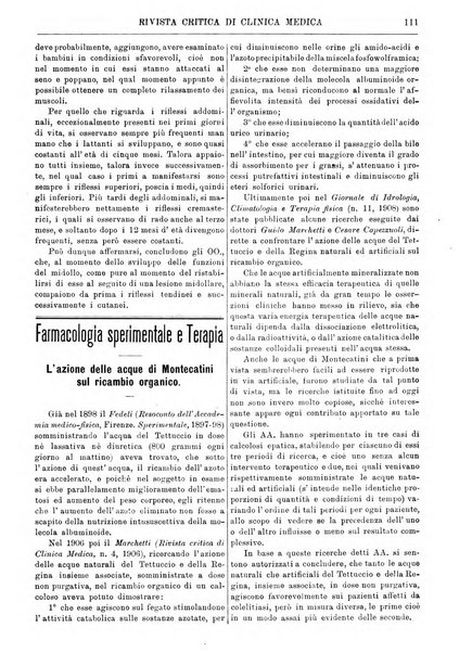 Rivista critica di clinica medica