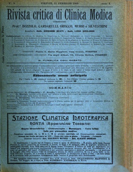 Rivista critica di clinica medica