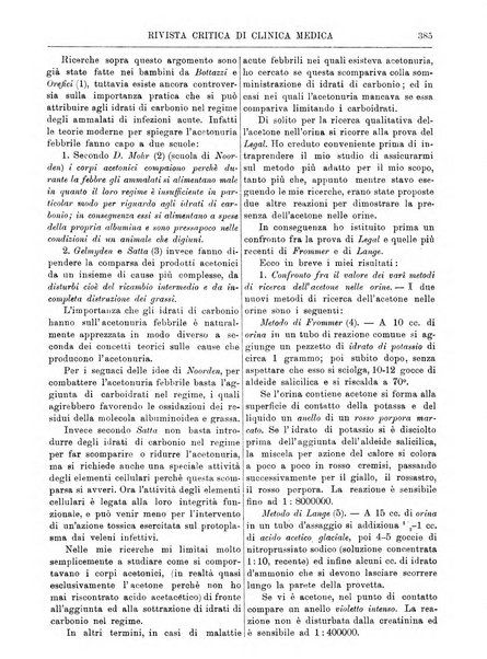 Rivista critica di clinica medica