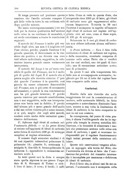 Rivista critica di clinica medica