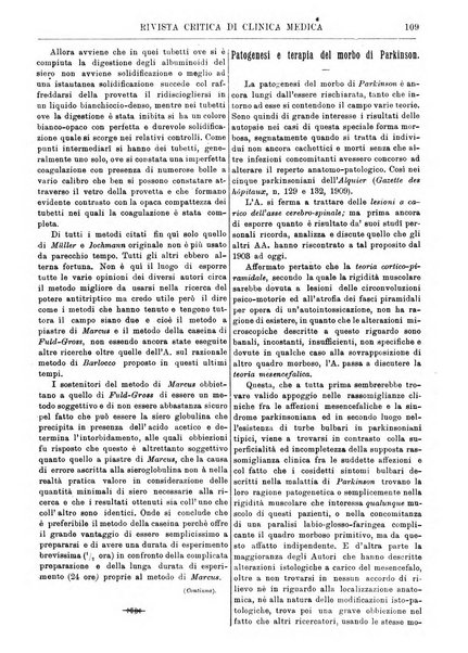 Rivista critica di clinica medica