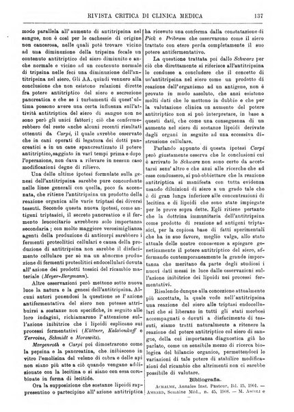 Rivista critica di clinica medica