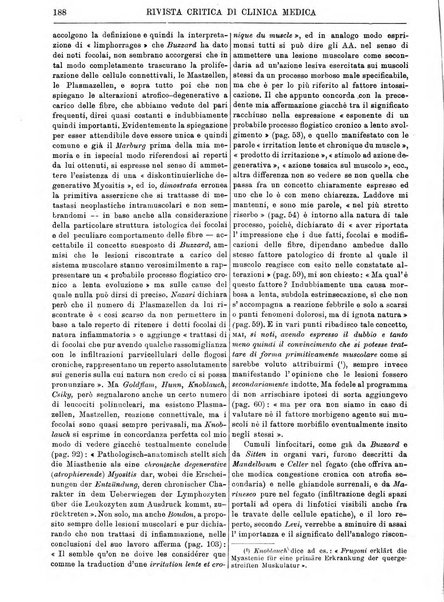 Rivista critica di clinica medica