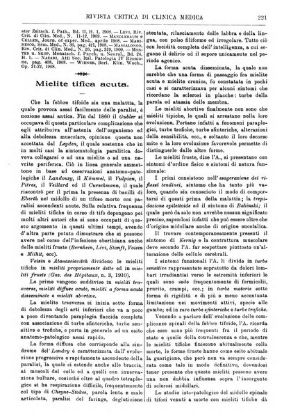 Rivista critica di clinica medica