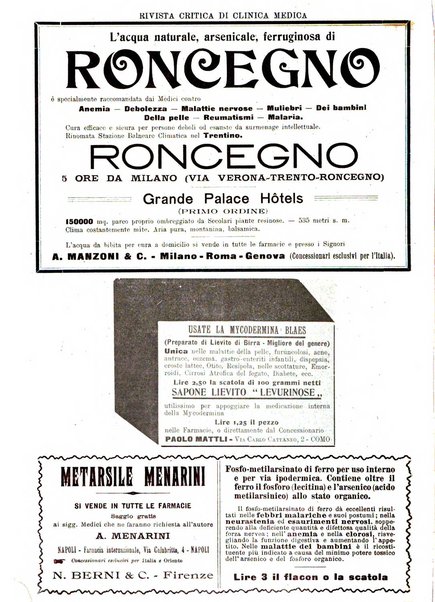 Rivista critica di clinica medica