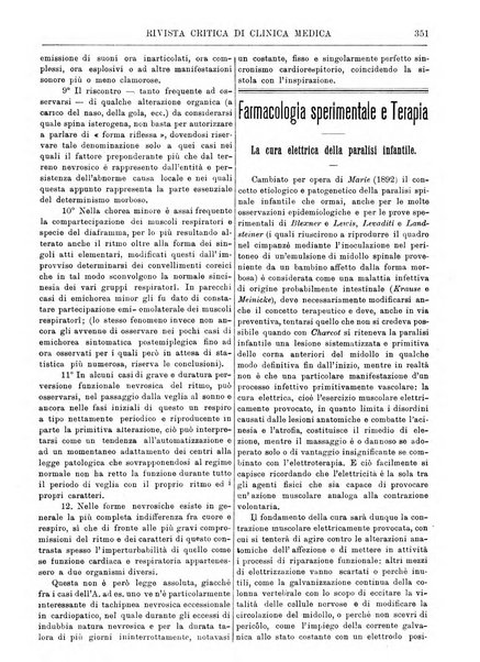 Rivista critica di clinica medica