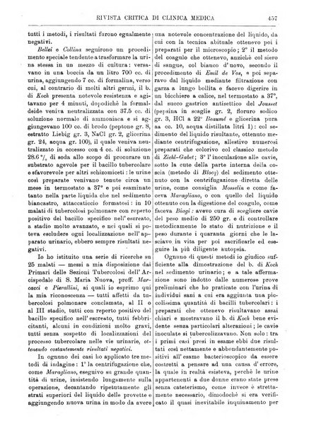 Rivista critica di clinica medica