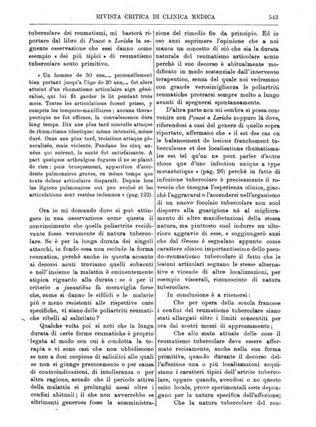 Rivista critica di clinica medica