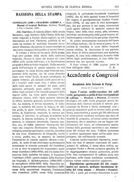 Rivista critica di clinica medica