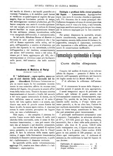 Rivista critica di clinica medica