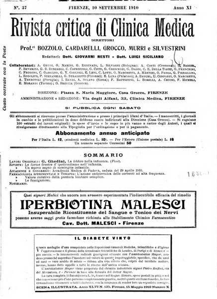 Rivista critica di clinica medica