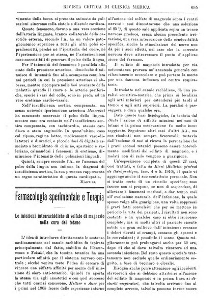 Rivista critica di clinica medica