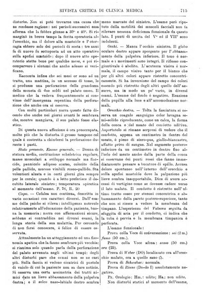 Rivista critica di clinica medica