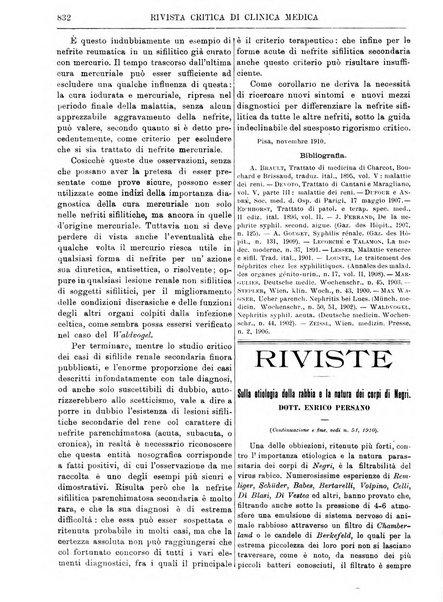 Rivista critica di clinica medica