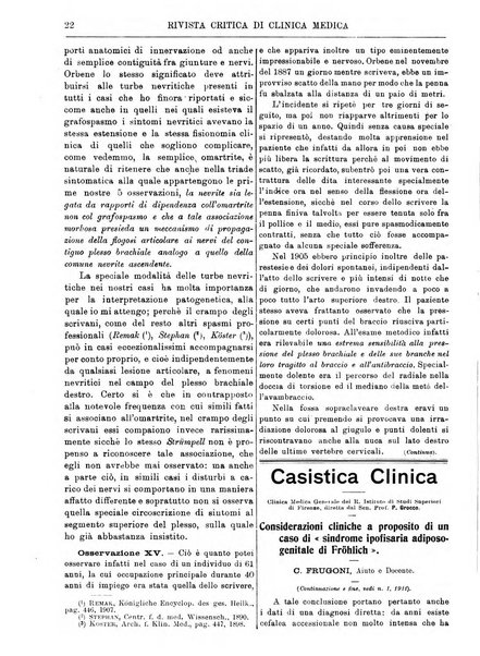 Rivista critica di clinica medica