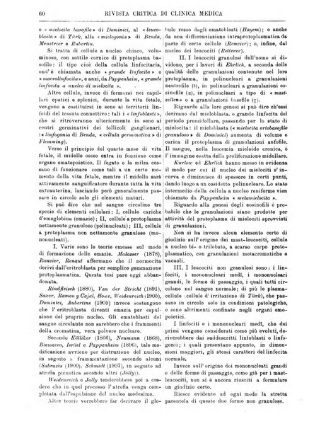 Rivista critica di clinica medica