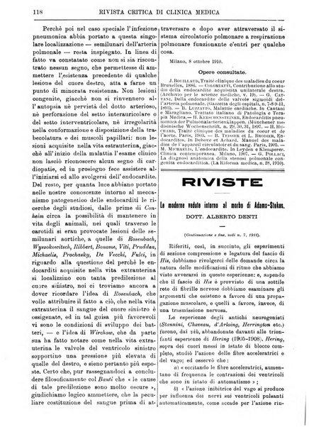 Rivista critica di clinica medica