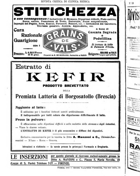 Rivista critica di clinica medica