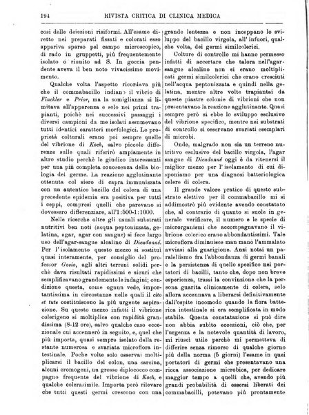 Rivista critica di clinica medica