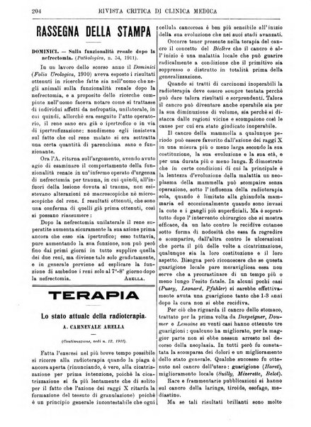 Rivista critica di clinica medica