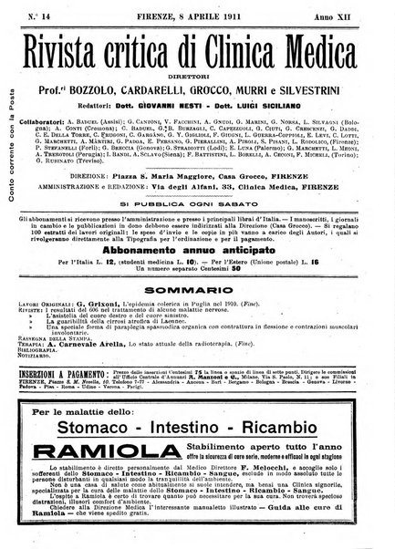 Rivista critica di clinica medica