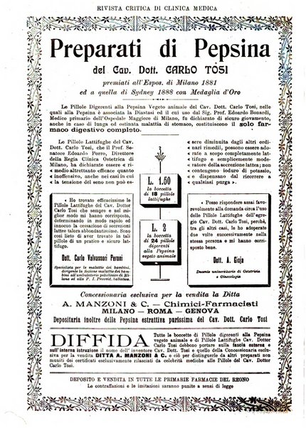 Rivista critica di clinica medica