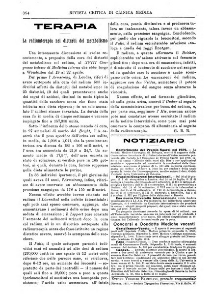 Rivista critica di clinica medica