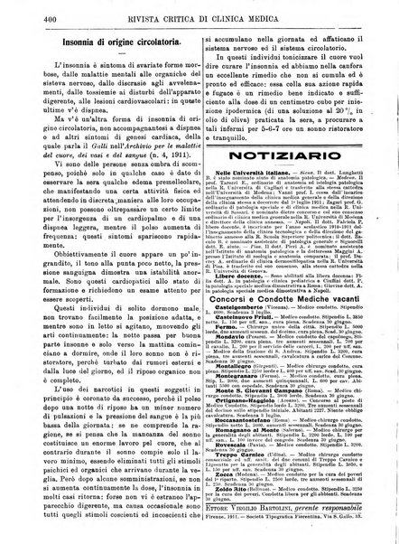 Rivista critica di clinica medica