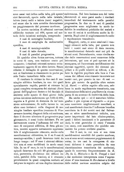 Rivista critica di clinica medica