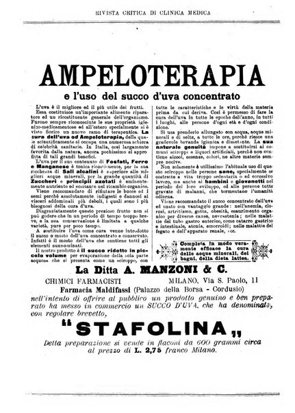 Rivista critica di clinica medica