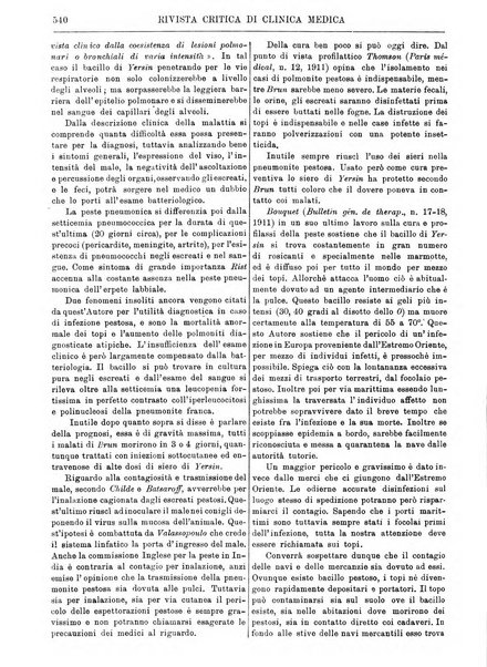 Rivista critica di clinica medica