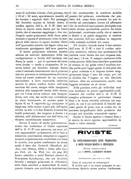 Rivista critica di clinica medica