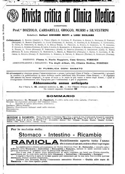 Rivista critica di clinica medica