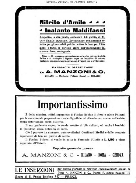 Rivista critica di clinica medica