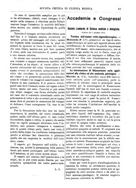 Rivista critica di clinica medica