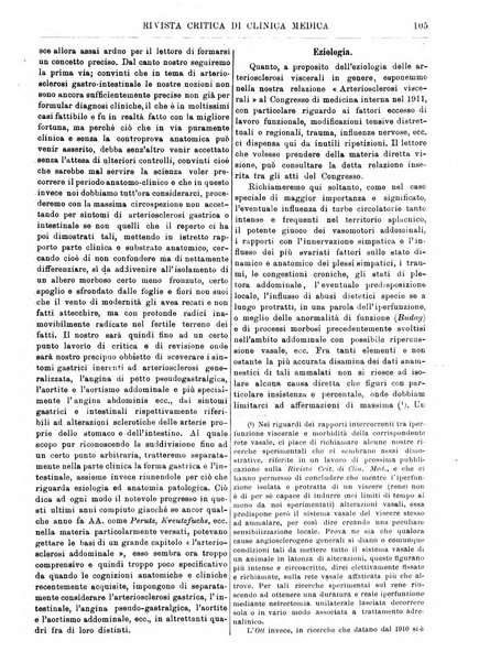 Rivista critica di clinica medica