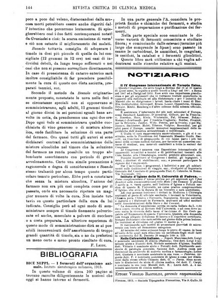 Rivista critica di clinica medica